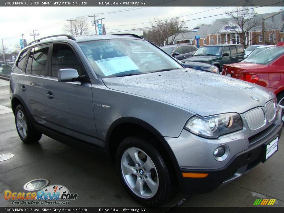 2008 BMW X3 3.0si Silver Grey Metallic / Black Photo #3