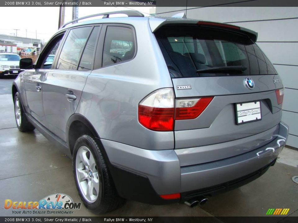 2008 BMW X3 3.0si Silver Grey Metallic / Black Photo #5