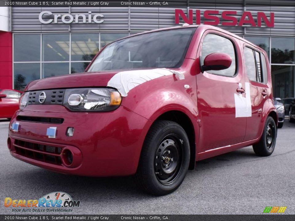 2010 Nissan Cube 1.8 S Scarlet Red Metallic / Light Gray Photo #1