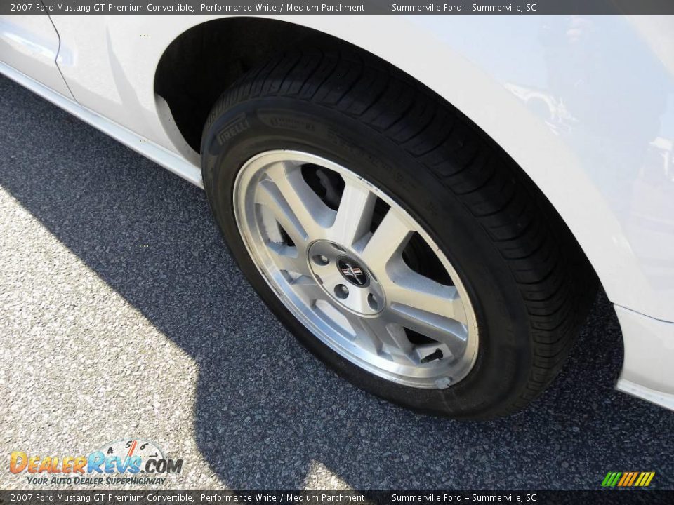 2007 Ford Mustang GT Premium Convertible Performance White / Medium Parchment Photo #14