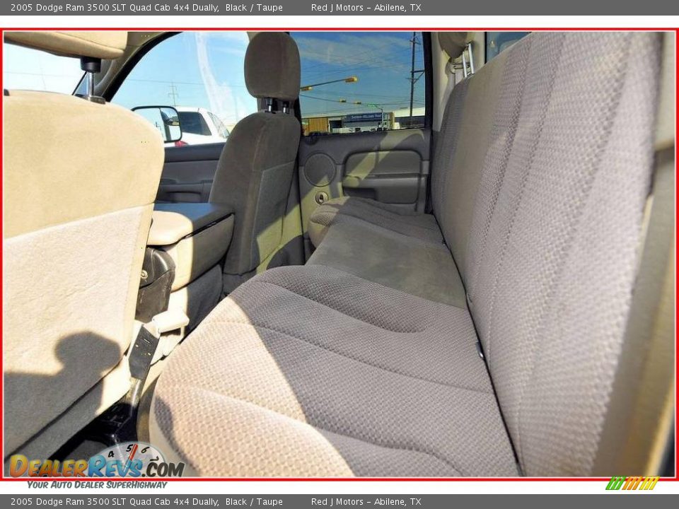 2005 Dodge Ram 3500 SLT Quad Cab 4x4 Dually Black / Taupe Photo #18
