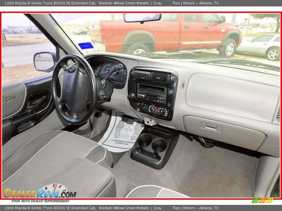 1999 Mazda B-Series Truck B3000 SE Extended Cab Medium Willow Green Metallic / Gray Photo #22