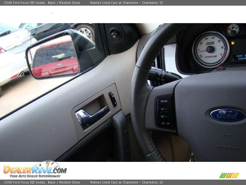 2008 Ford Focus SES Sedan Black / Medium Stone Photo #19
