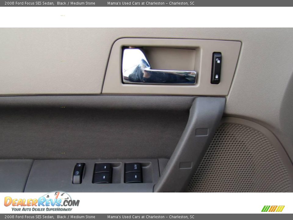 2008 Ford Focus SES Sedan Black / Medium Stone Photo #20