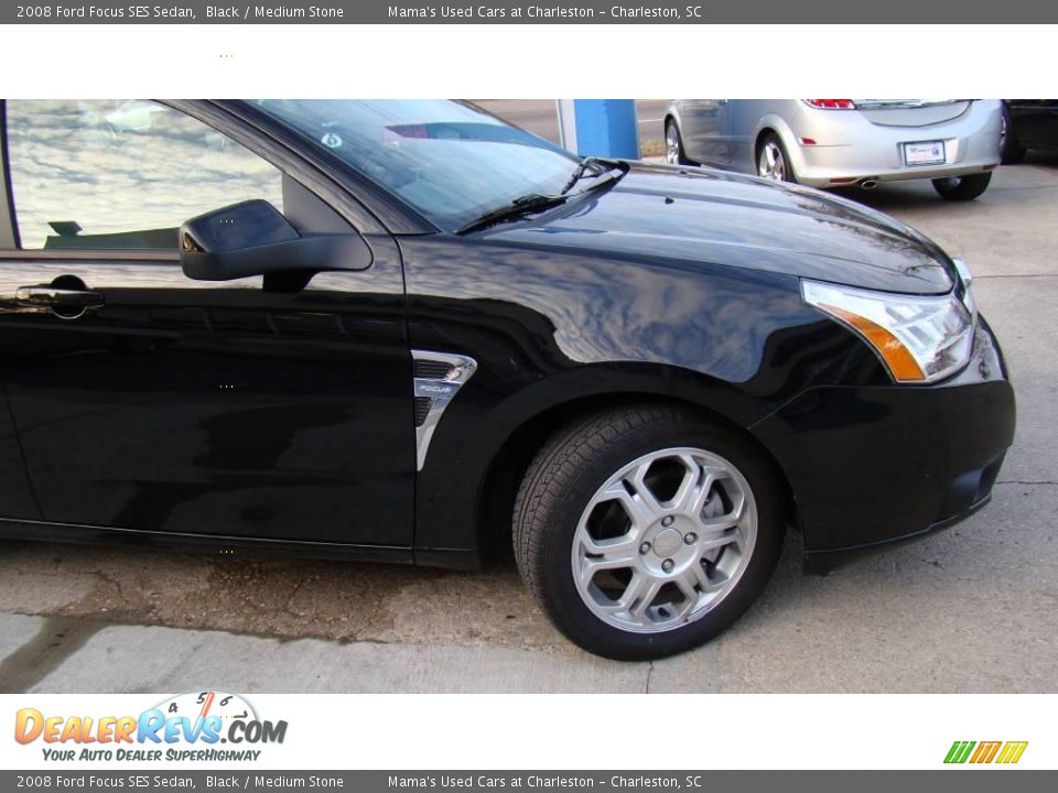 2008 Ford Focus SES Sedan Black / Medium Stone Photo #24