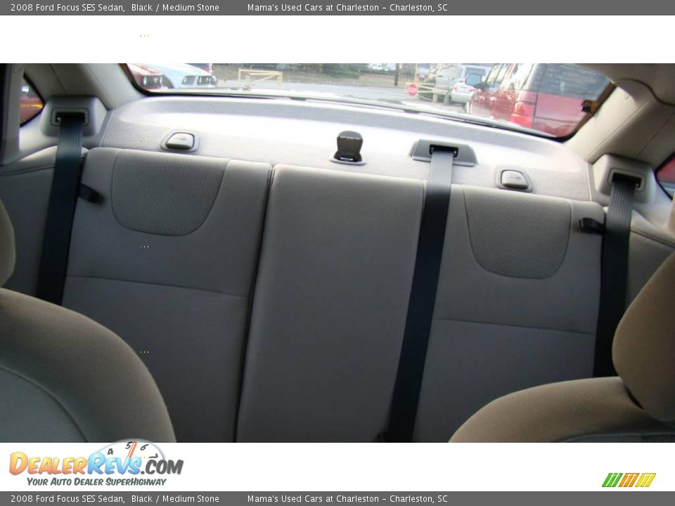 2008 Ford Focus SES Sedan Black / Medium Stone Photo #31