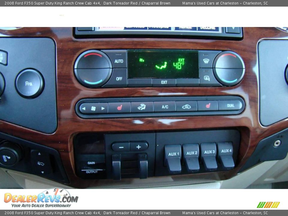 2008 Ford F350 Super Duty King Ranch Crew Cab 4x4 Dark Toreador Red / Chaparral Brown Photo #21