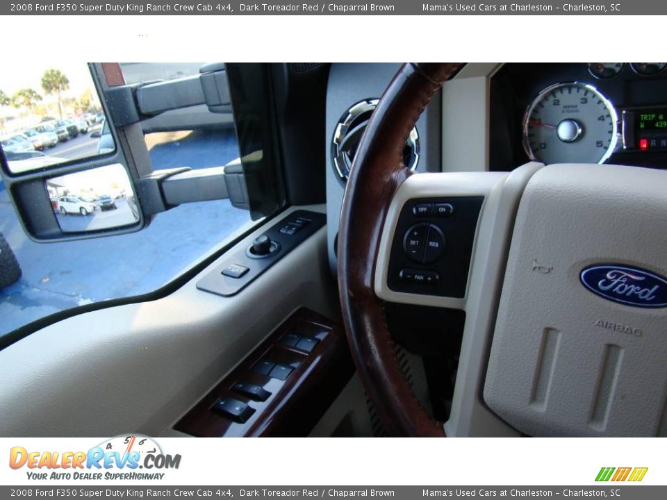 2008 Ford F350 Super Duty King Ranch Crew Cab 4x4 Dark Toreador Red / Chaparral Brown Photo #22