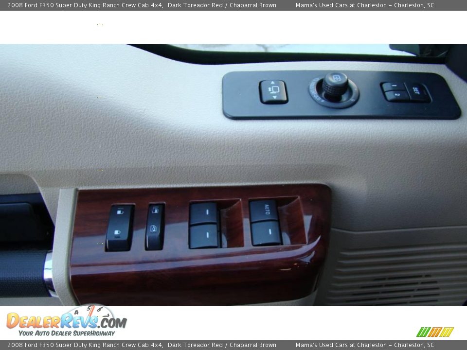 2008 Ford F350 Super Duty King Ranch Crew Cab 4x4 Dark Toreador Red / Chaparral Brown Photo #24