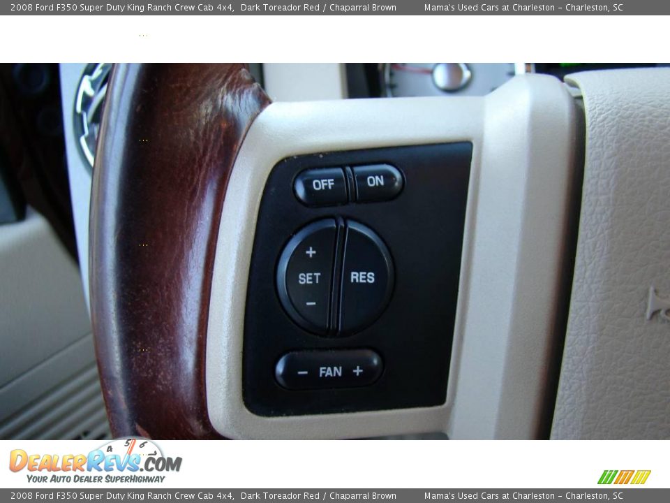 2008 Ford F350 Super Duty King Ranch Crew Cab 4x4 Dark Toreador Red / Chaparral Brown Photo #26