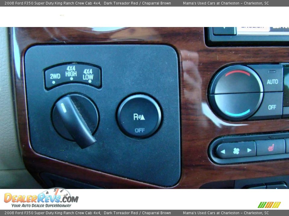 2008 Ford F350 Super Duty King Ranch Crew Cab 4x4 Dark Toreador Red / Chaparral Brown Photo #28