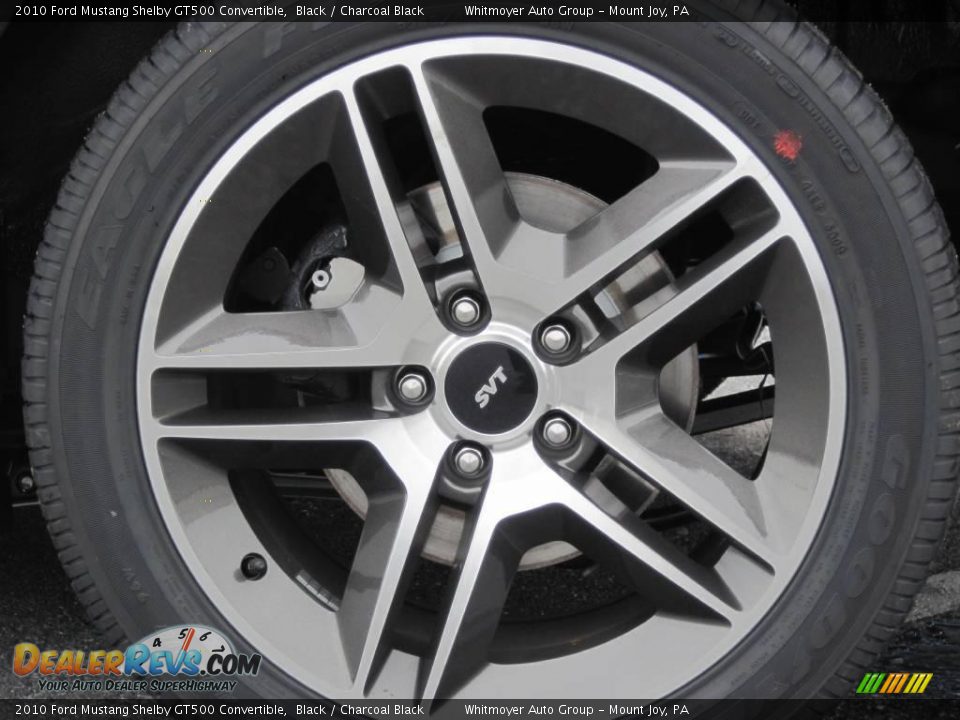 2010 Ford Mustang Shelby GT500 Convertible Black / Charcoal Black Photo #6