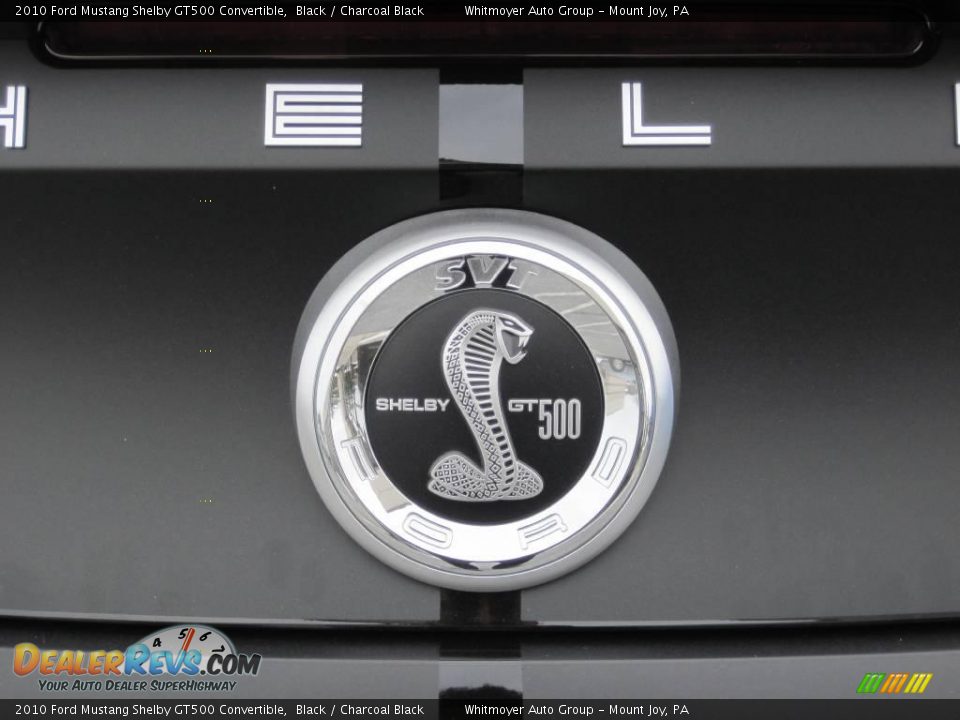 2010 Ford Mustang Shelby GT500 Convertible Black / Charcoal Black Photo #7