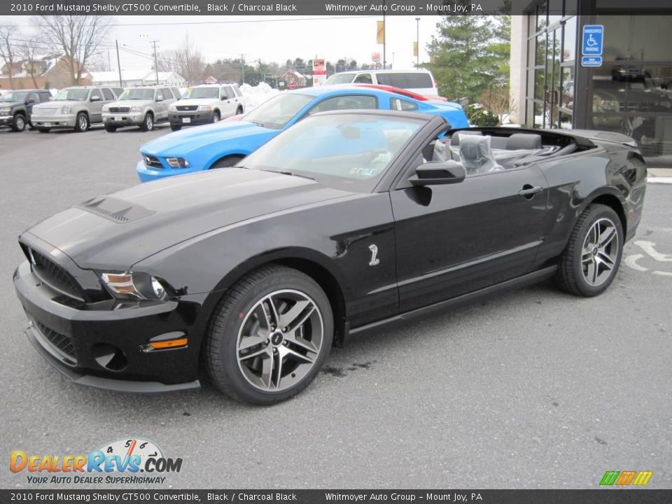 2010 Ford Mustang Shelby GT500 Convertible Black / Charcoal Black Photo #9