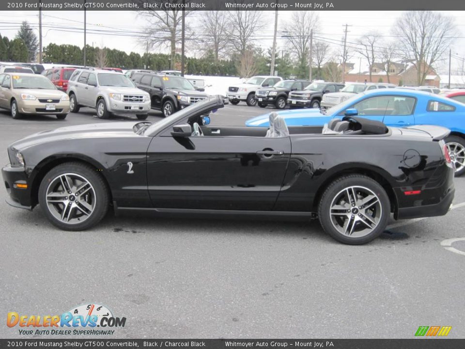2010 Ford Mustang Shelby GT500 Convertible Black / Charcoal Black Photo #10