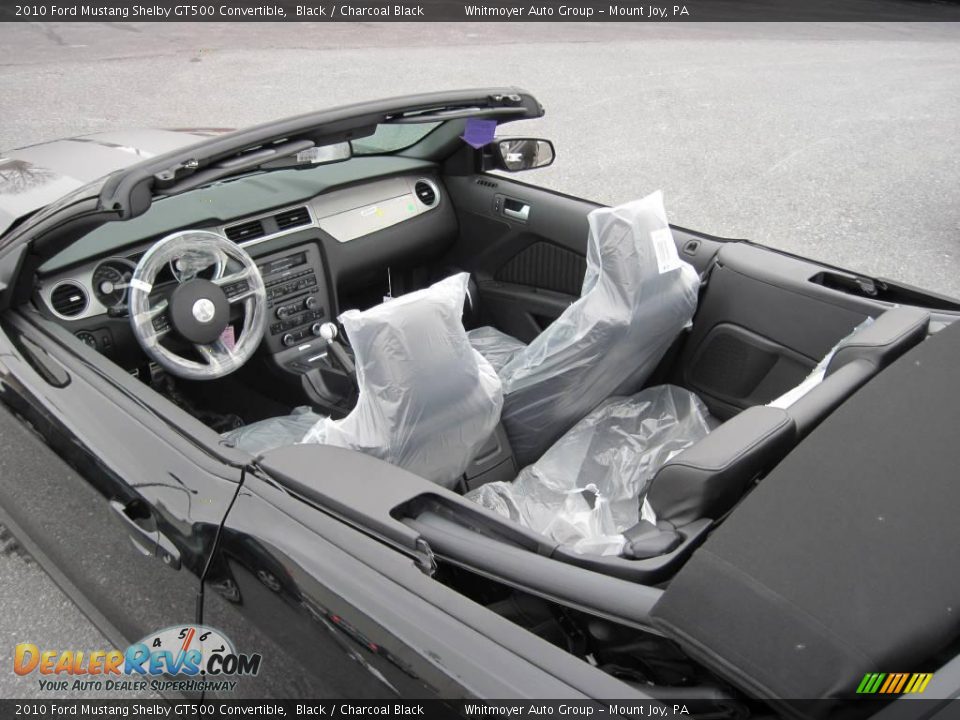 2010 Ford Mustang Shelby GT500 Convertible Black / Charcoal Black Photo #11