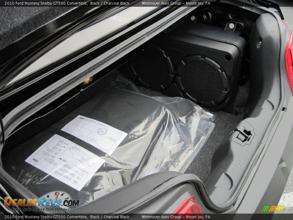 2010 Ford Mustang Shelby GT500 Convertible Black / Charcoal Black Photo #12