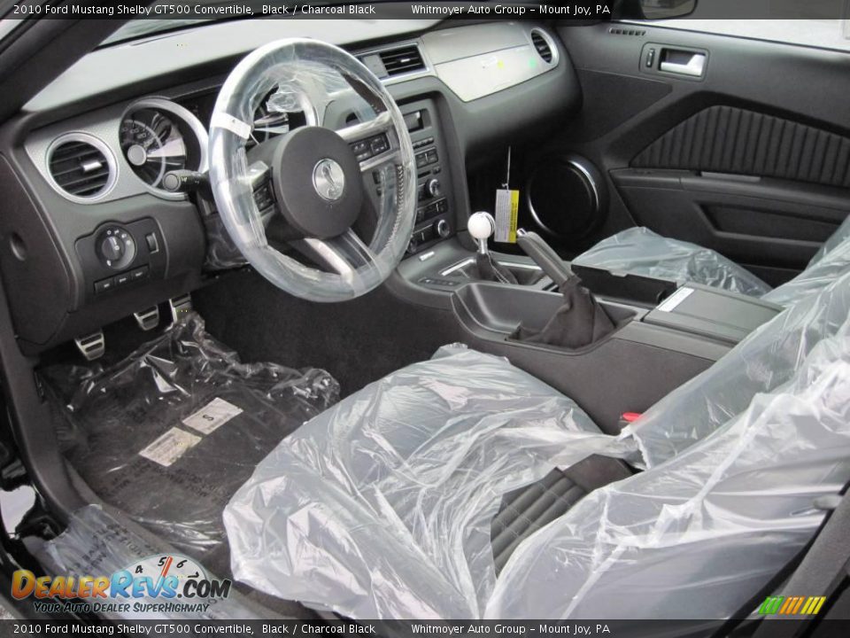 2010 Ford Mustang Shelby GT500 Convertible Black / Charcoal Black Photo #13