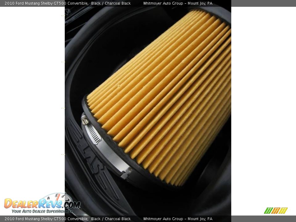 2010 Ford Mustang Shelby GT500 Convertible Black / Charcoal Black Photo #16