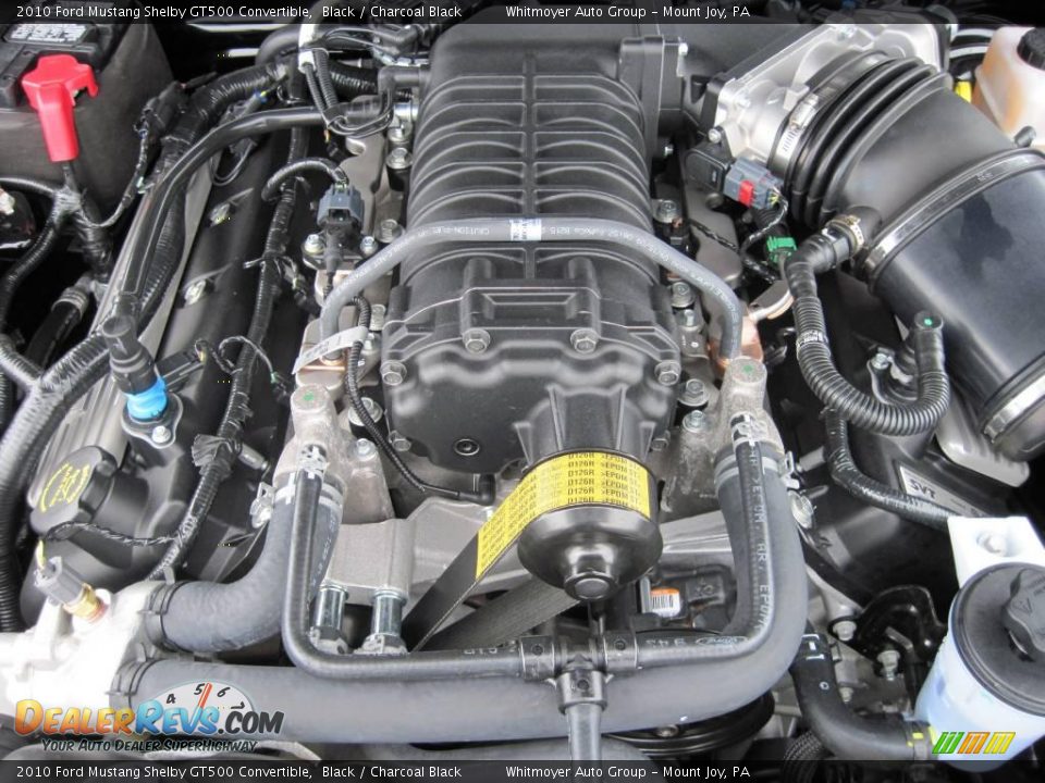 2010 Ford Mustang Shelby GT500 Convertible Black / Charcoal Black Photo #19