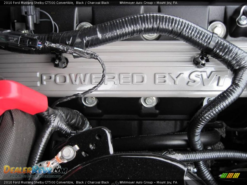 2010 Ford Mustang Shelby GT500 Convertible Black / Charcoal Black Photo #20