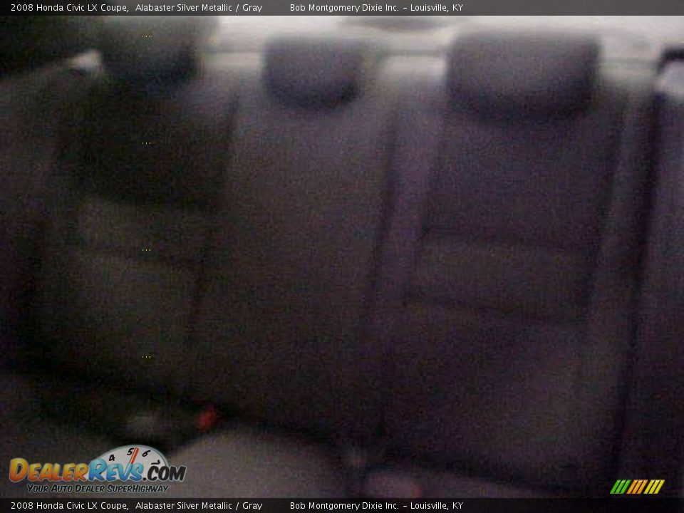 2008 Honda Civic LX Coupe Alabaster Silver Metallic / Gray Photo #10