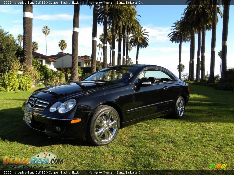 2006 Mercedes-Benz CLK 350 Coupe Black / Black Photo #1