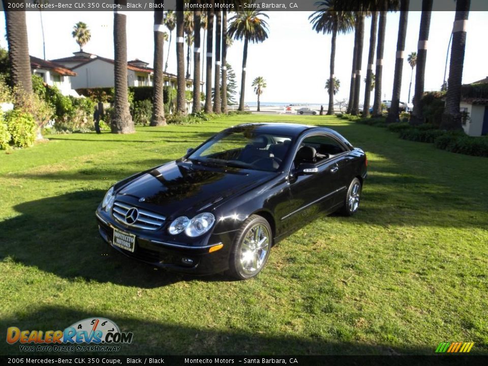2006 Mercedes-Benz CLK 350 Coupe Black / Black Photo #2