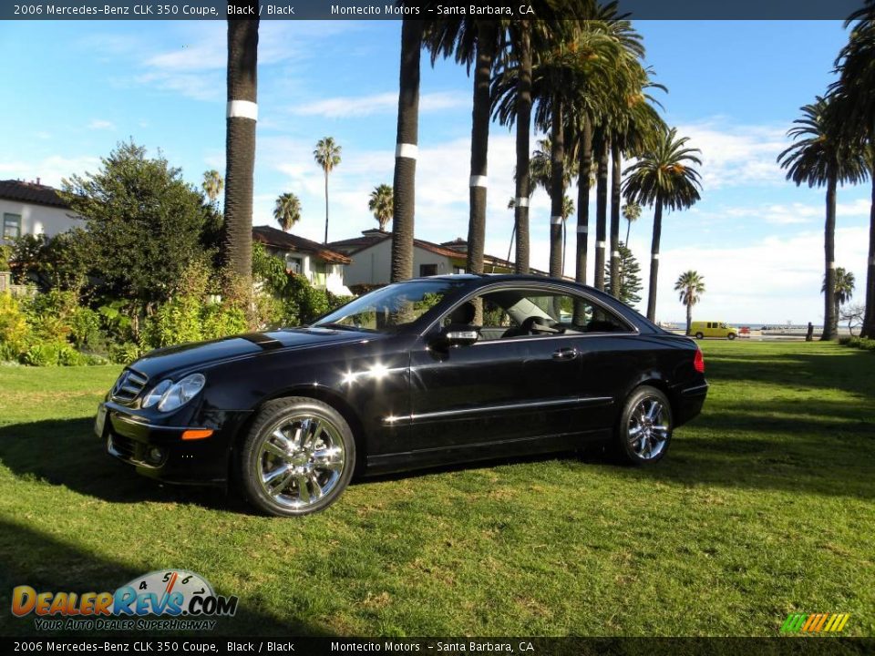 2006 Mercedes-Benz CLK 350 Coupe Black / Black Photo #3