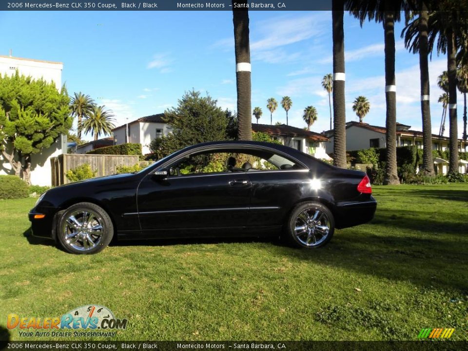 2006 Mercedes-Benz CLK 350 Coupe Black / Black Photo #4