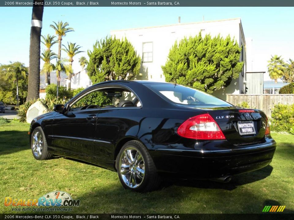 2006 Mercedes-Benz CLK 350 Coupe Black / Black Photo #6