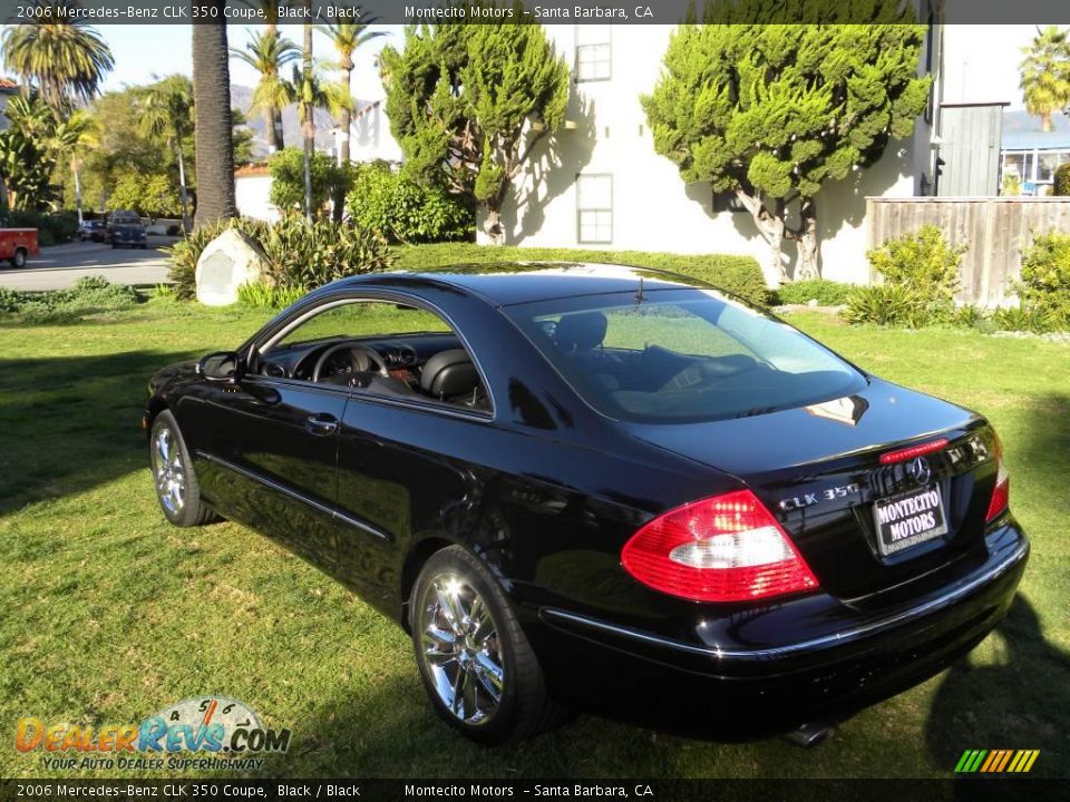 2006 Mercedes-Benz CLK 350 Coupe Black / Black Photo #7