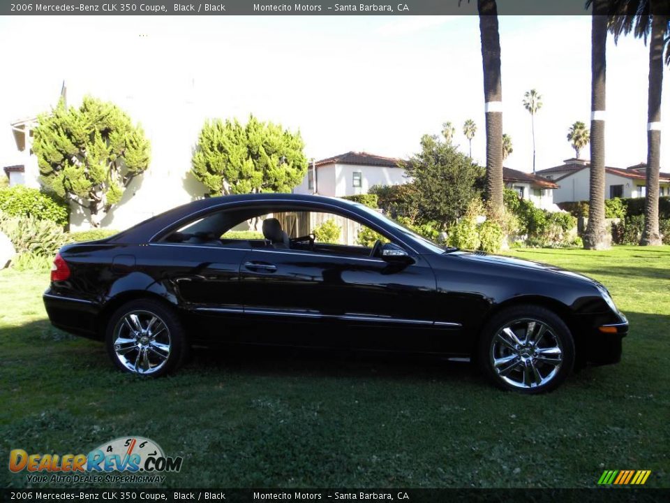 2006 Mercedes-Benz CLK 350 Coupe Black / Black Photo #8