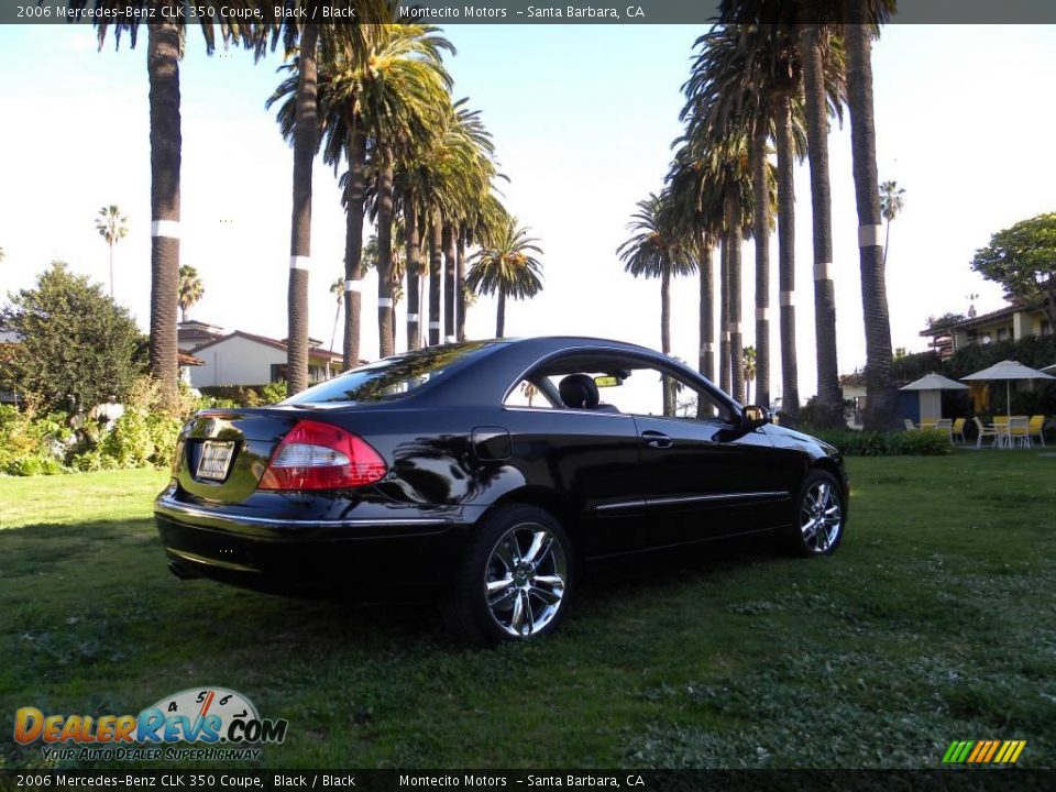 2006 Mercedes-Benz CLK 350 Coupe Black / Black Photo #10