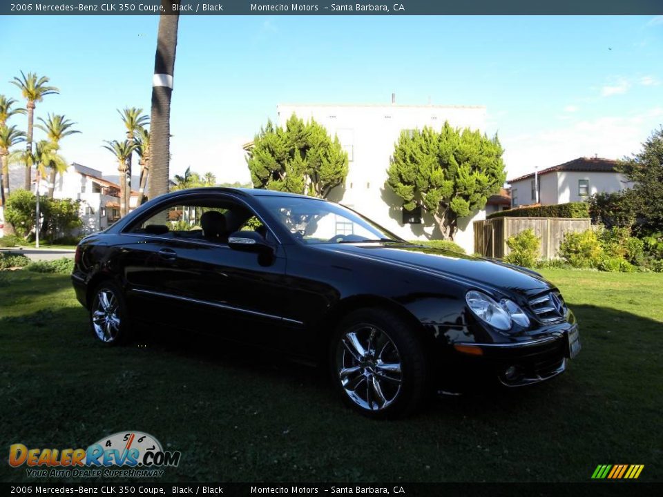 2006 Mercedes-Benz CLK 350 Coupe Black / Black Photo #12