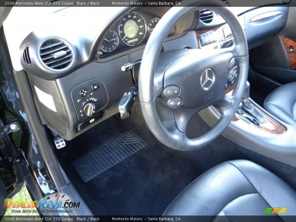2006 Mercedes-Benz CLK 350 Coupe Black / Black Photo #14