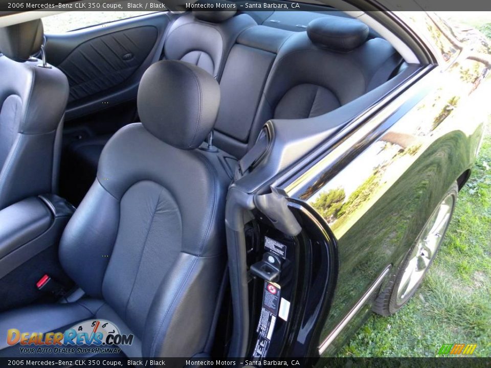 2006 Mercedes-Benz CLK 350 Coupe Black / Black Photo #15