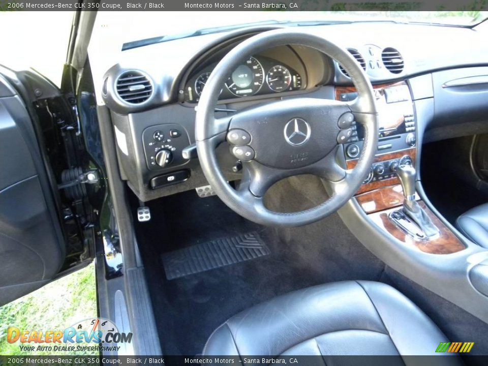 2006 Mercedes-Benz CLK 350 Coupe Black / Black Photo #16