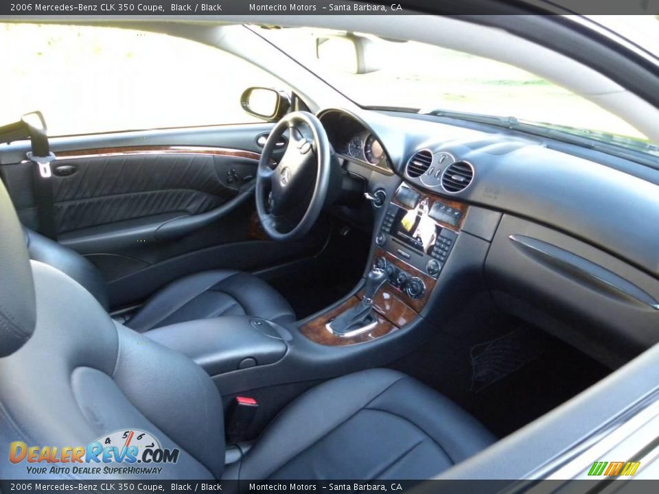 2006 Mercedes-Benz CLK 350 Coupe Black / Black Photo #19