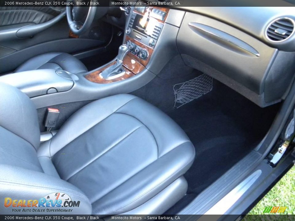 2006 Mercedes-Benz CLK 350 Coupe Black / Black Photo #20