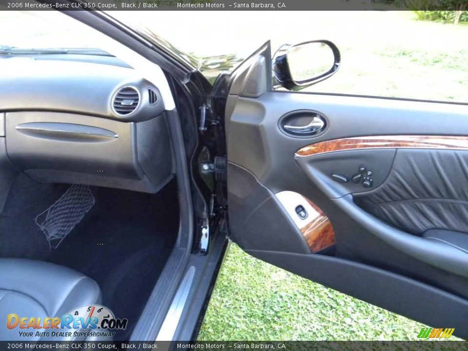 2006 Mercedes-Benz CLK 350 Coupe Black / Black Photo #21