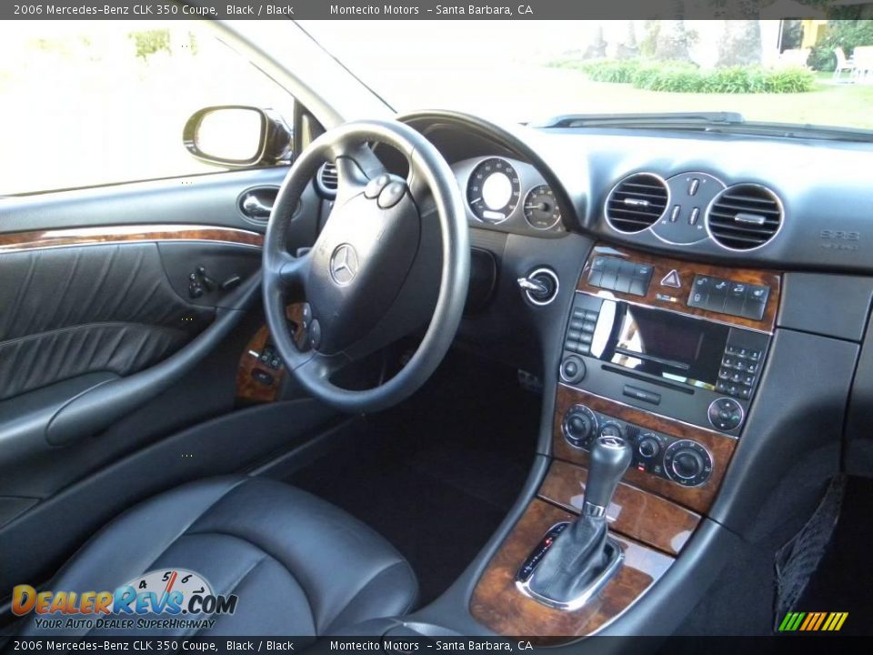 2006 Mercedes-Benz CLK 350 Coupe Black / Black Photo #22