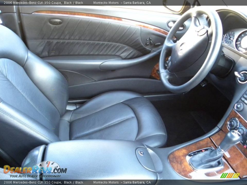 2006 Mercedes-Benz CLK 350 Coupe Black / Black Photo #23