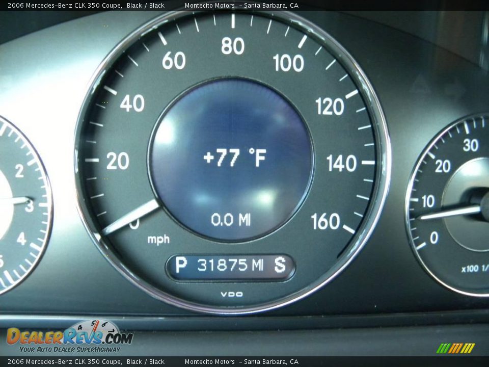 2006 Mercedes-Benz CLK 350 Coupe Black / Black Photo #26