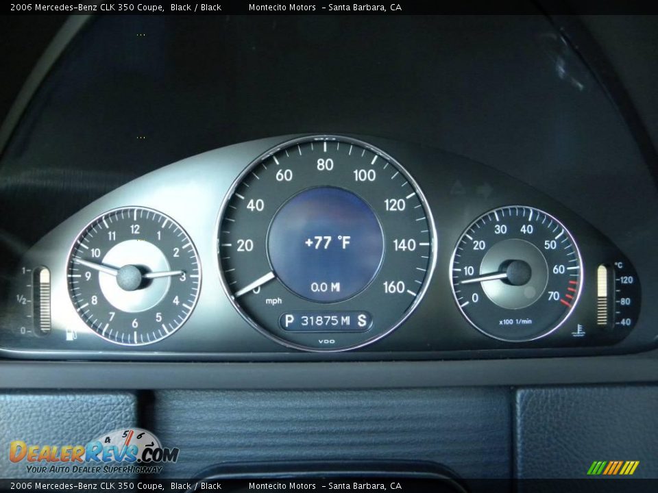 2006 Mercedes-Benz CLK 350 Coupe Black / Black Photo #27