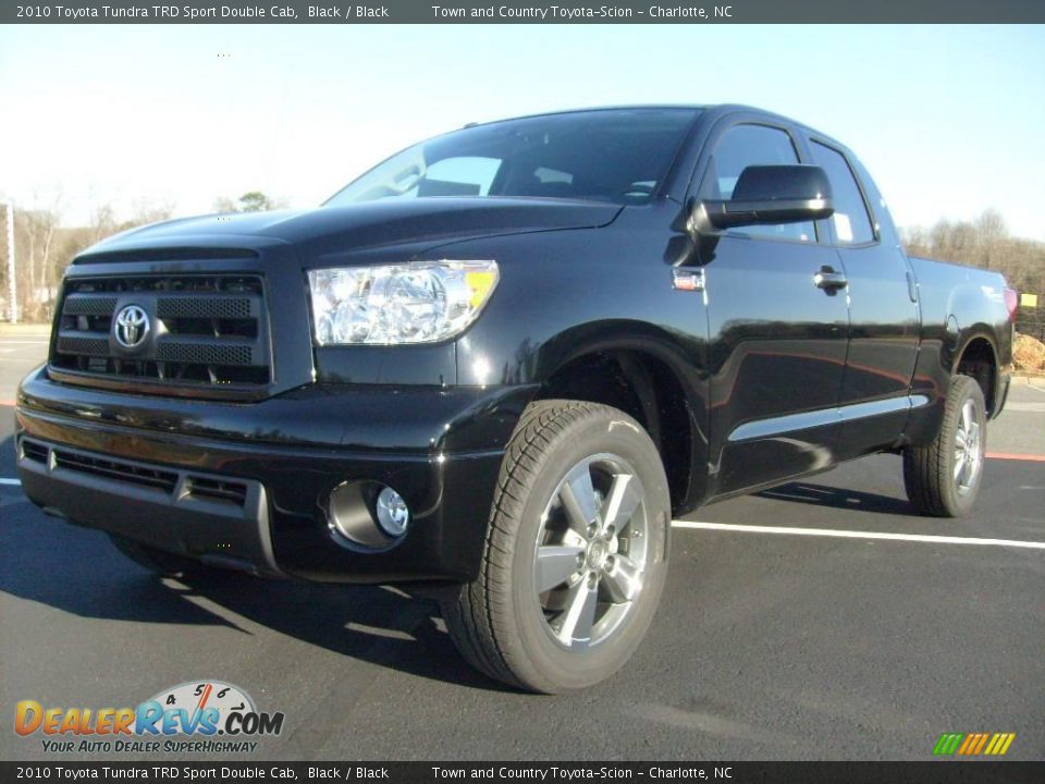 2010 Toyota Tundra TRD Sport Double Cab Black / Black Photo #1