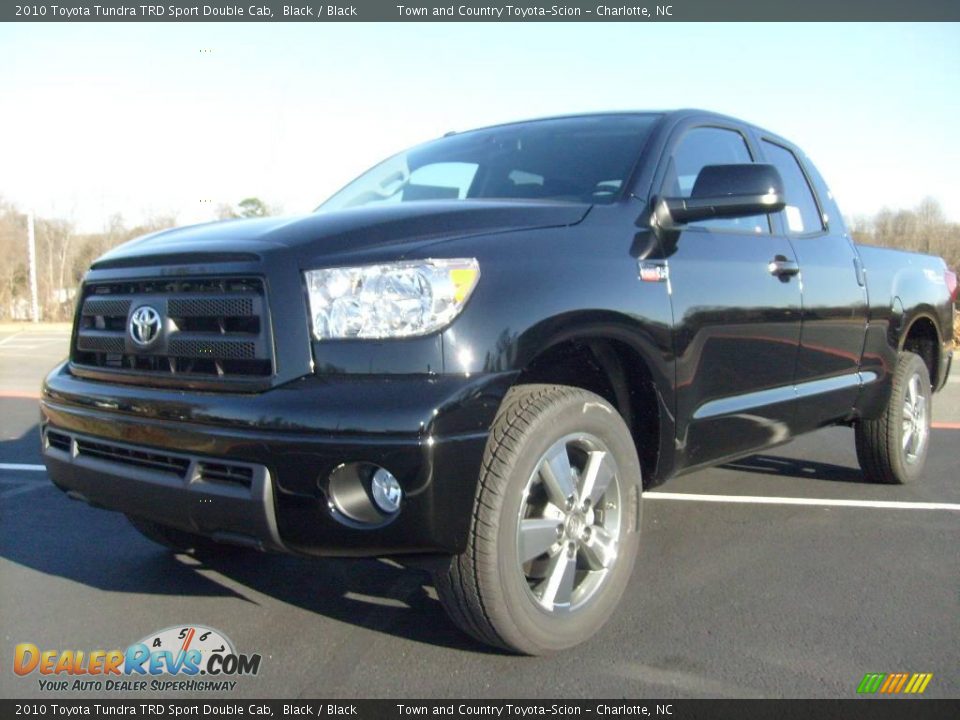 2010 Toyota Tundra TRD Sport Double Cab Black / Black Photo #2