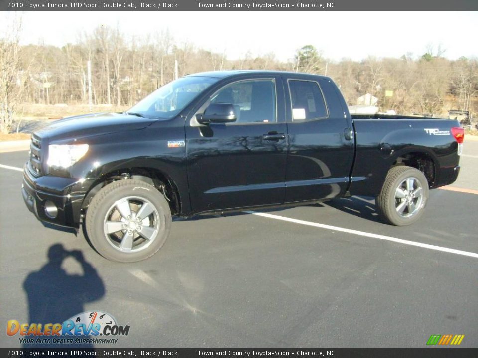 2010 Toyota Tundra TRD Sport Double Cab Black / Black Photo #3