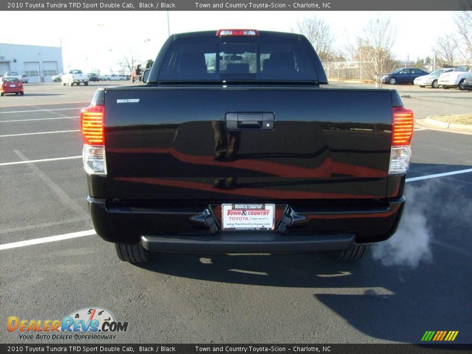 2010 Toyota Tundra TRD Sport Double Cab Black / Black Photo #4
