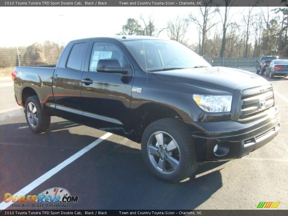 2010 Toyota Tundra TRD Sport Double Cab Black / Black Photo #6